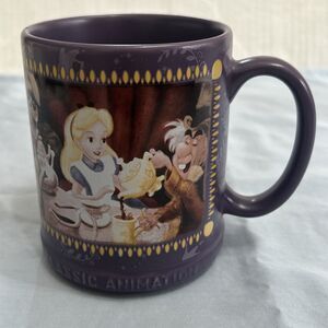 Disney Store Alice in Wonderland Classic Animation 12oz Purple Mug Cup